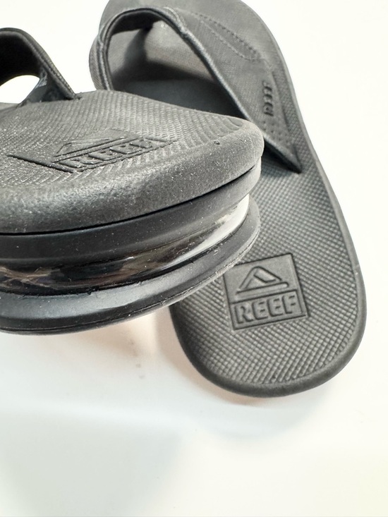 REEF Fanning Men\'s Flip Flops in Black Size 11 - Like New main image 4